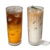 Large Capacity Transparent Glass Straw Cup with Lid for Office Drinks: Milk Tea, Coffee, Americano, Latte, Juice
