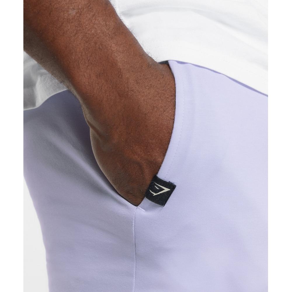 Gymshark Lightweight Jersey Shorts Silver Lilac A5a6j Pbvs