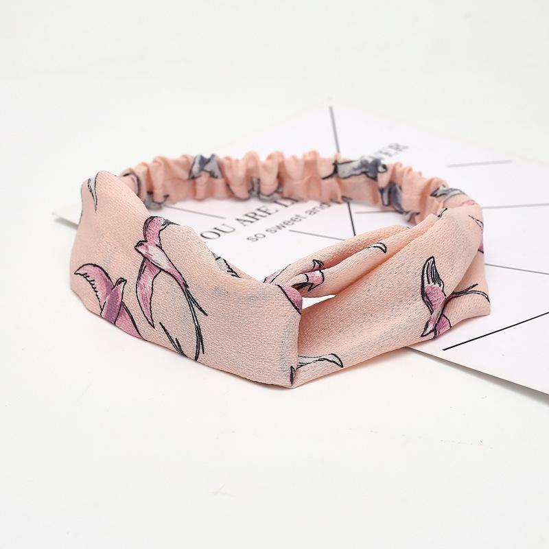 Women Girls Summer Bohemian Hair Bands Print Headbands Retro Cross Turban Bandage Bandanas HairBands Hair Accessories Headwrap