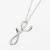 TIFFANY&Co. Letter y Necklace initial y Silver925 2.35g Women Used