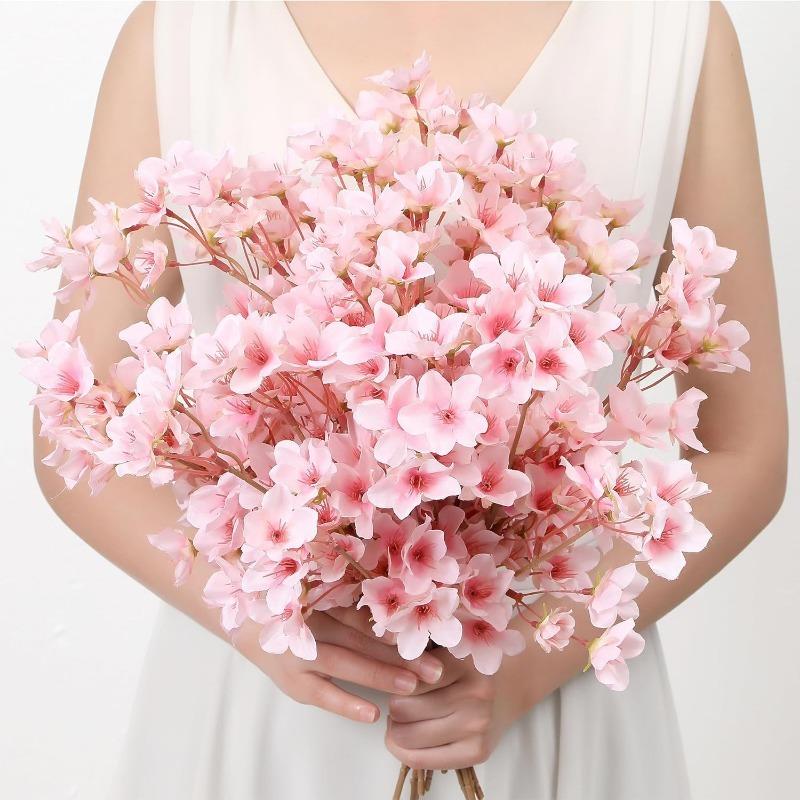 40cm Künstlicher Kirschblütenzweig Seiden-Simulationsblume Für Hauszimmer Vasendekoration DIY Hochzeitsdeko Brautstrauß