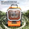20000mAh Battery Powered Fan Camping Fan with 360° Rotation Hanging Hook for Fishing Tents Desk Rechargeable Camping Ceiling Fan
