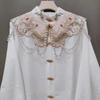 Detachable Hanfu Collar Embroidered Shirt Fake Collar Elegant Shoulder Collar  Cloth
