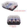 Auto-Audio-Modifikation Zinklegierung Vernickelung Mini-Sicherungshalter Stereo-Audio AFS-Sicherungshalter Stromverteilerblock Sicherungskasten
