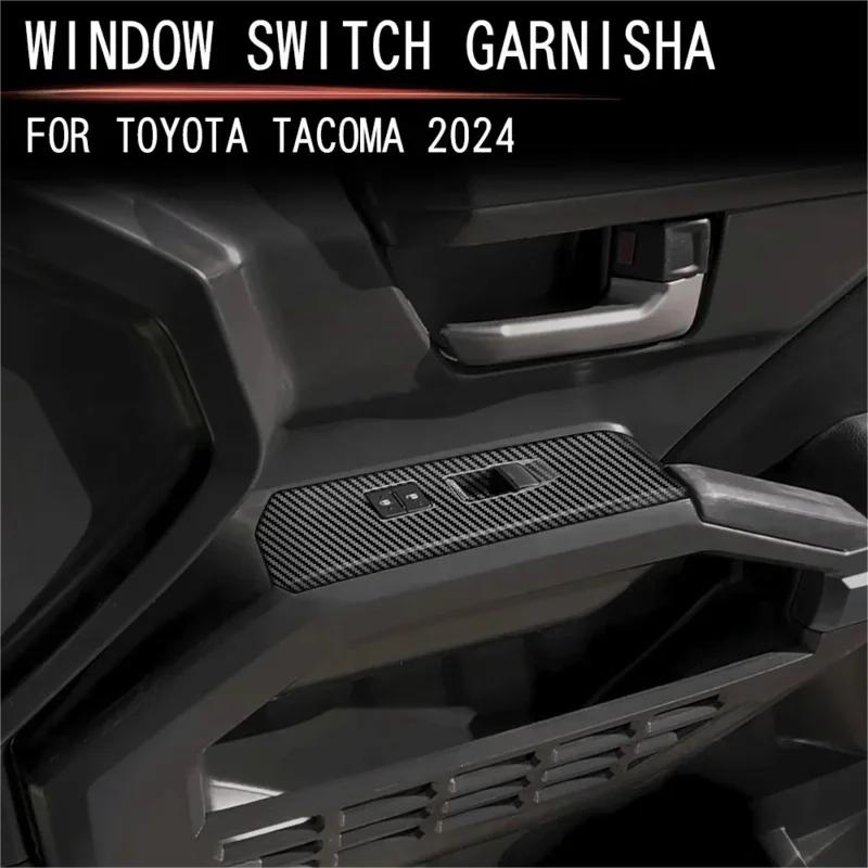 ABS Carbon Fiber For Toyota Tacoma 2024-2025 Central Control Trument Panel Steering Wheel Door Handle Interior Accessories
