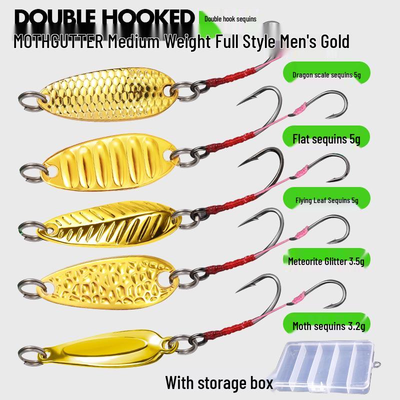 Meteorite Stone Micro Lure: Spinning Sunflower Seed Sequin Hook for Fly Fishing, Rigged for Mandarin Fish with White Stripes