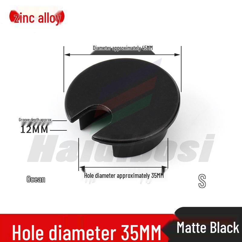 Desktop Cable Management Grommet Cover – Round Hole Sealing & Decoration