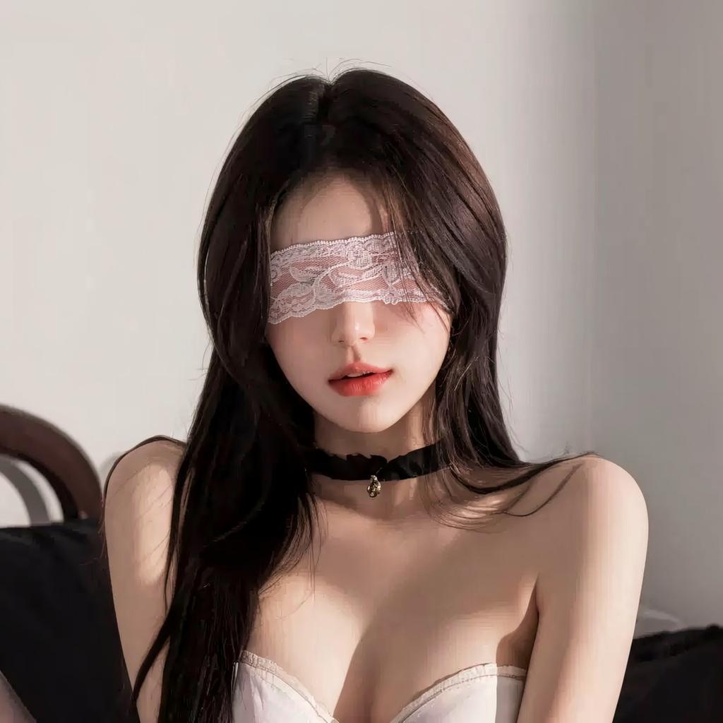 Adult party lace mask black sex eye mask sexy sex underwear set lace hollow