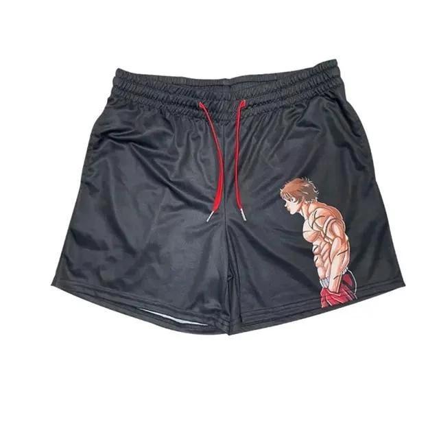 

Baki Grappler Shorts Pants Boxing Muay Thai Kickboxing Training Japan Cartoon Animation 3D Print Gym Sport Workout Fitness Cosplay Unisex S