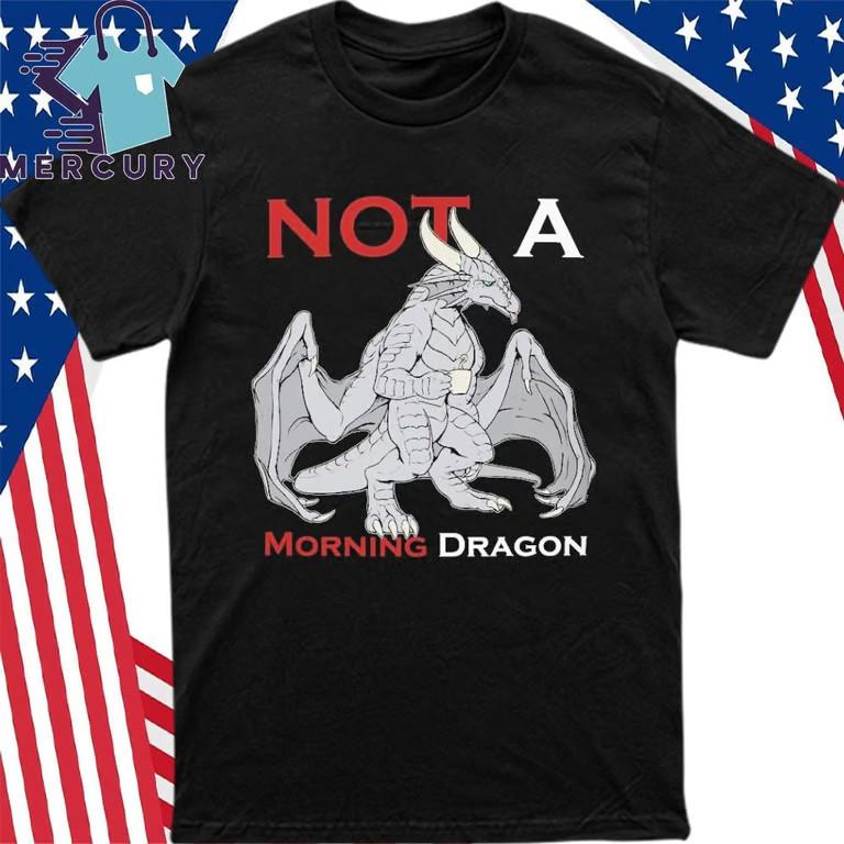 Not A Morning Dragon Purple T-Shirt Unisex T-Shirt S