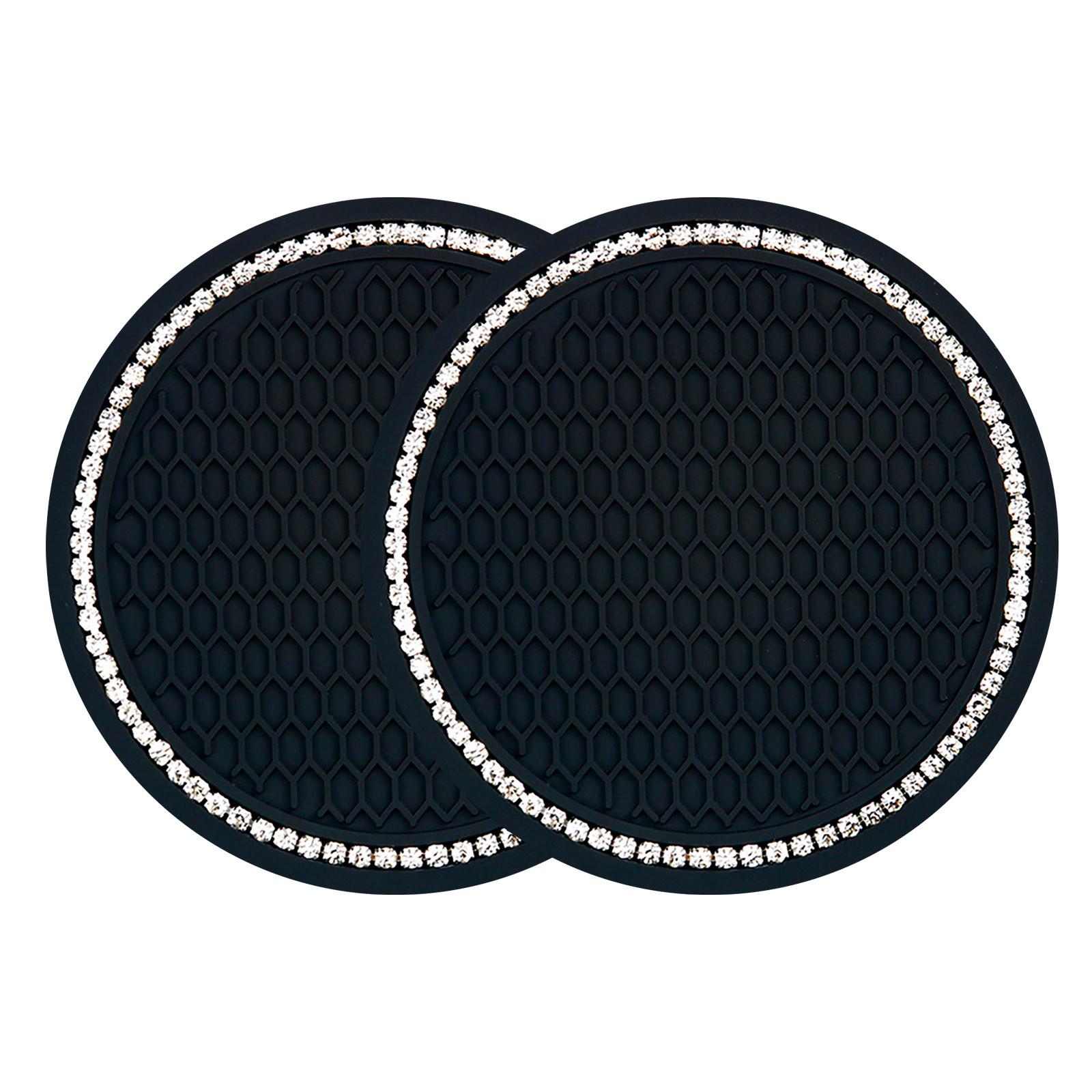 

Автомобильные подставки для подстаканников, универсальные блестящие подставки для воды и держатели для чашек с хрустальными стразами, милые аксессуары для интерьера автомобиля One Size чёрный