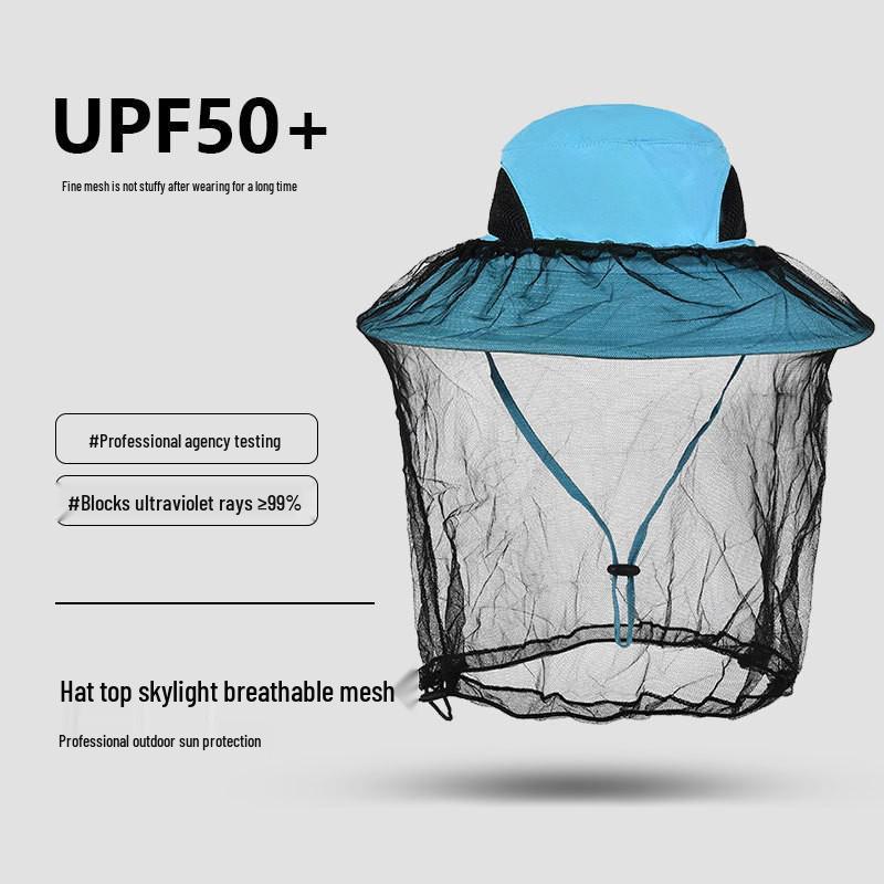 

Унисекс летняя шляпа от солнца: Сетчатый, Защита от комаров, Быстросохнущий, Водонепроницаемый, Идеально подходит для рыбалки и альпинизма One Size