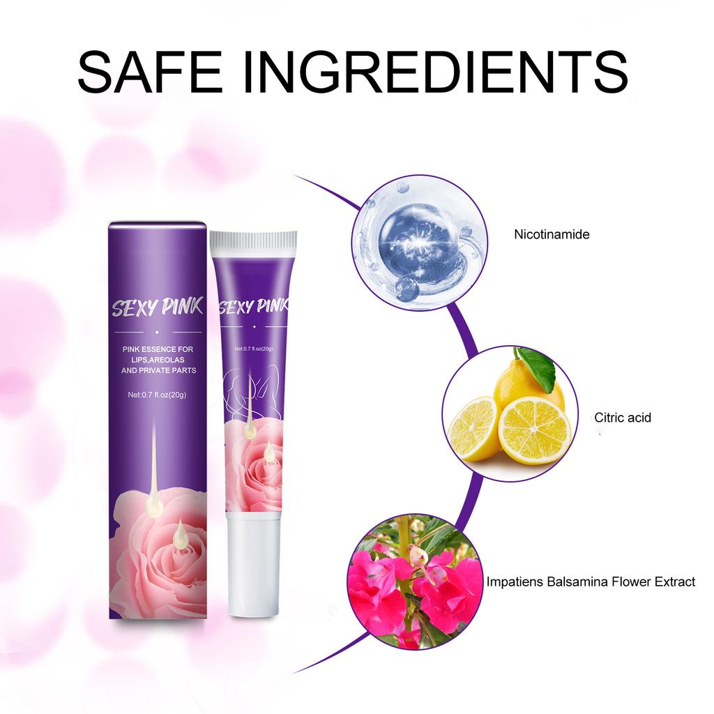 Private Parts Whitening Cream Underarm Areola Moisturzing Brightening Lightening Cream for Elbow Knee 0.7oz