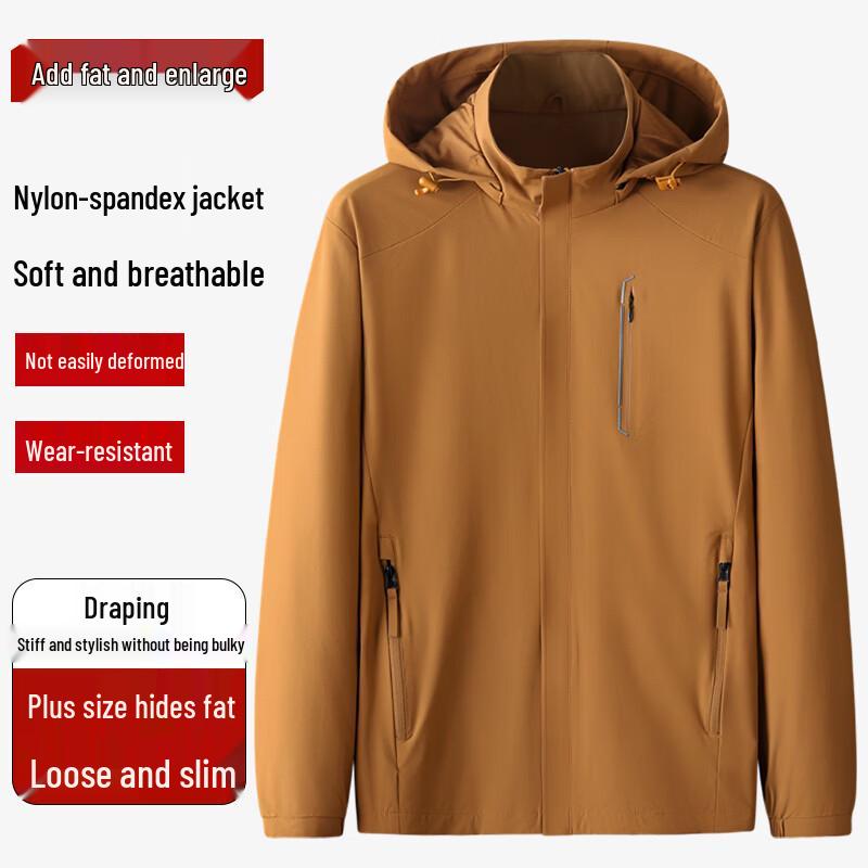 

DIBINZE Мужская повседневная куртка большого размера со стойкой 7XL