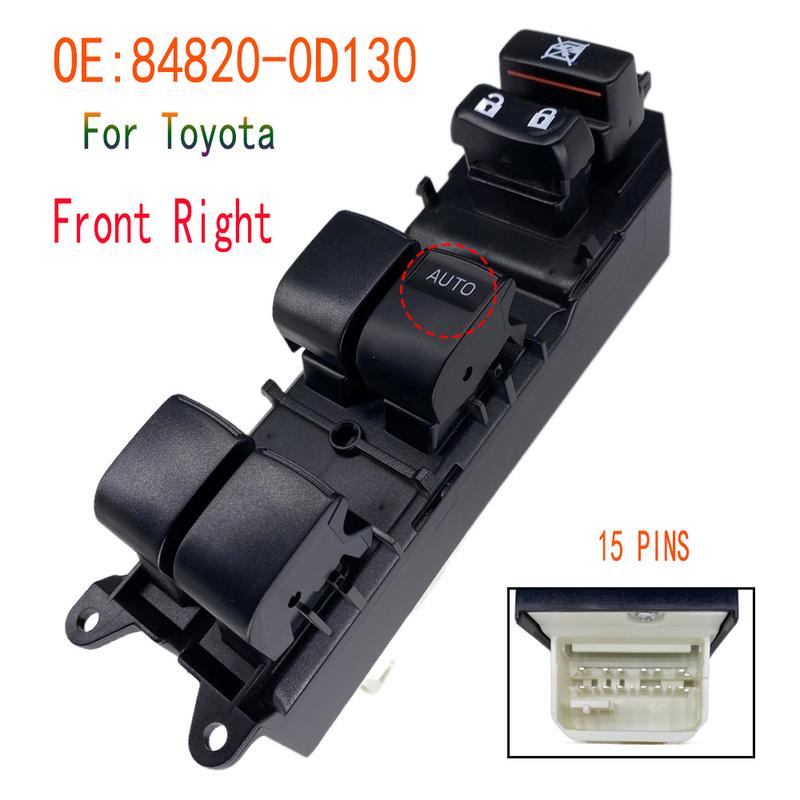 

Front Right Power Window Switch button Parts for Toyota Camry Tacoma Yaris Prius Land Cruiser Venza CT200h Car Car Accessories