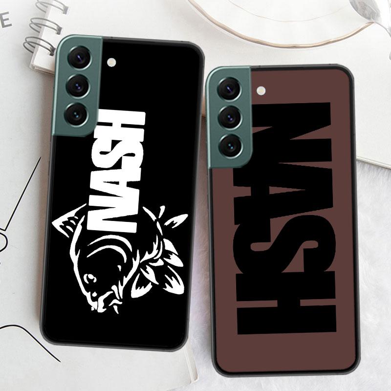 Nash Fishing Logo Phone For Samsung Galaxy S24 S22 Ultra S21 Plus S20 S23 FE Case S10 S10E S9 S8 S7 Edge Cover Silicone Soft Coq