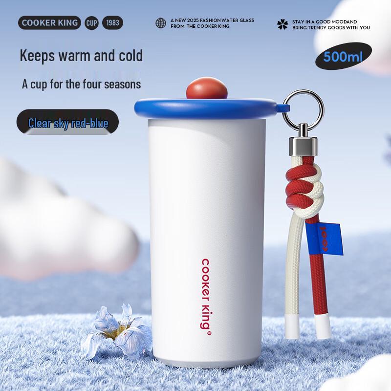 Cooker King 316L Stainless Steel Insulated Straw Water Bottle