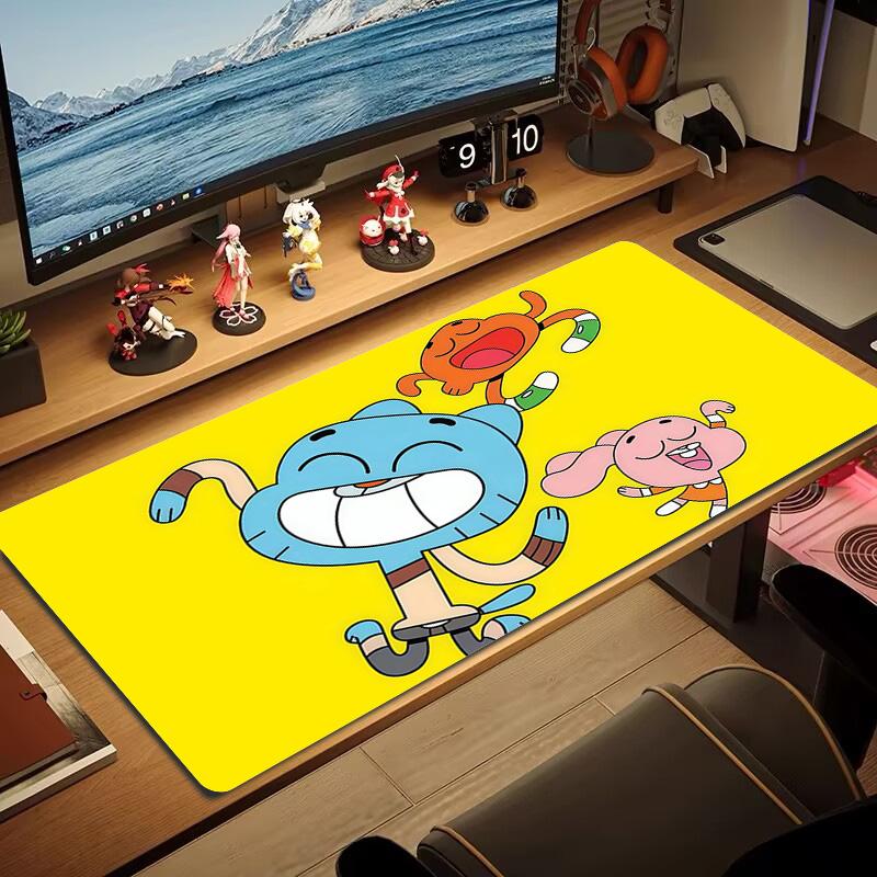 The Amazing World of Gumball2 Print Cushion Non-slip Laptop Tablet Big Mousepad XXL Mat Mini PC Playmat With Lock edge