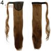 Tenfyer Women's Girl's Long Straight Wavy Ponytail Wigs Clip In Pony Tail Hair Extensions