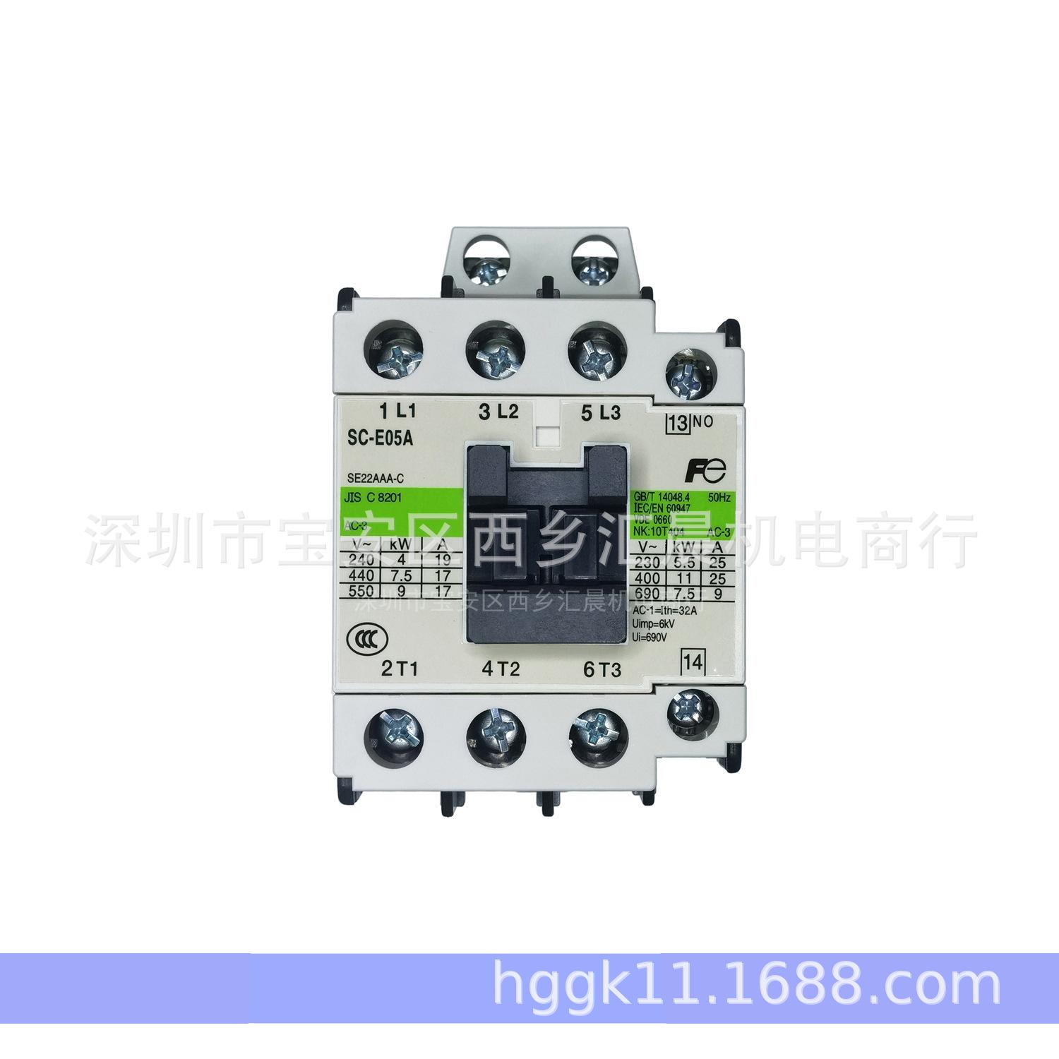 

Контактори FUJI SC-E05P 3-полюсні AC220-230V SC-E05PN5-C SC-E05P - AC220-230V