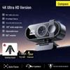 Ultra HD Webcam with USB Microphone for Online Classes & Live Streaming