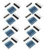 4-Channel Logic Level Converter Module Bidirectional 3.3V-5V Shifter with Headers (Need Solder) for I2C SPI UART