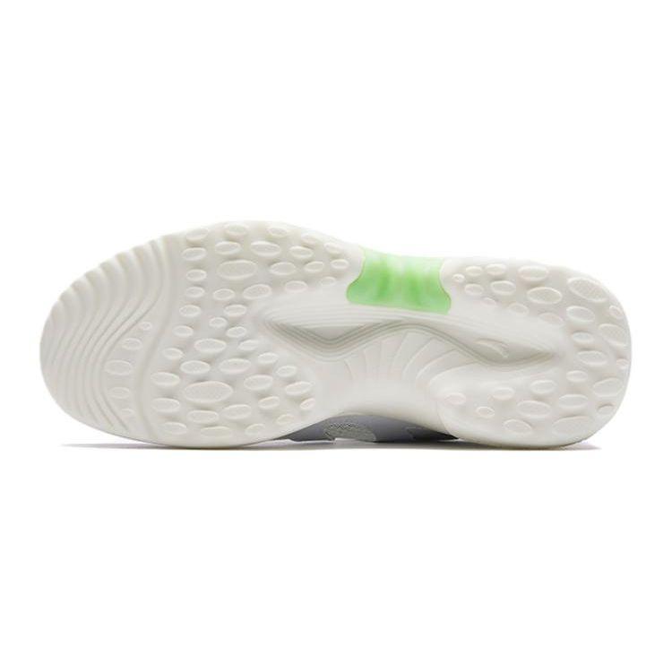 Anta Kids Knob Shock Absorption Wear Resistant Low Top Running Shoes Kids Running Shoes White Black Green A312425514-1