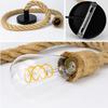 Industrial Vintage Hemp Rope Pendant Lights Attic Personality Indoor Lightings For Loft/Living Room/Bar Pendant Chandelier