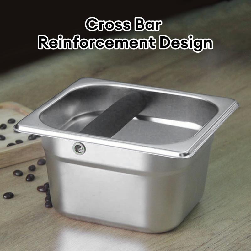 Coffee Knock Box Espresso Dump Bin for Barista Coffee Grind Anti-slip Espresso Dump Bin Grind Waste Bin Coffee Grounds Bucket