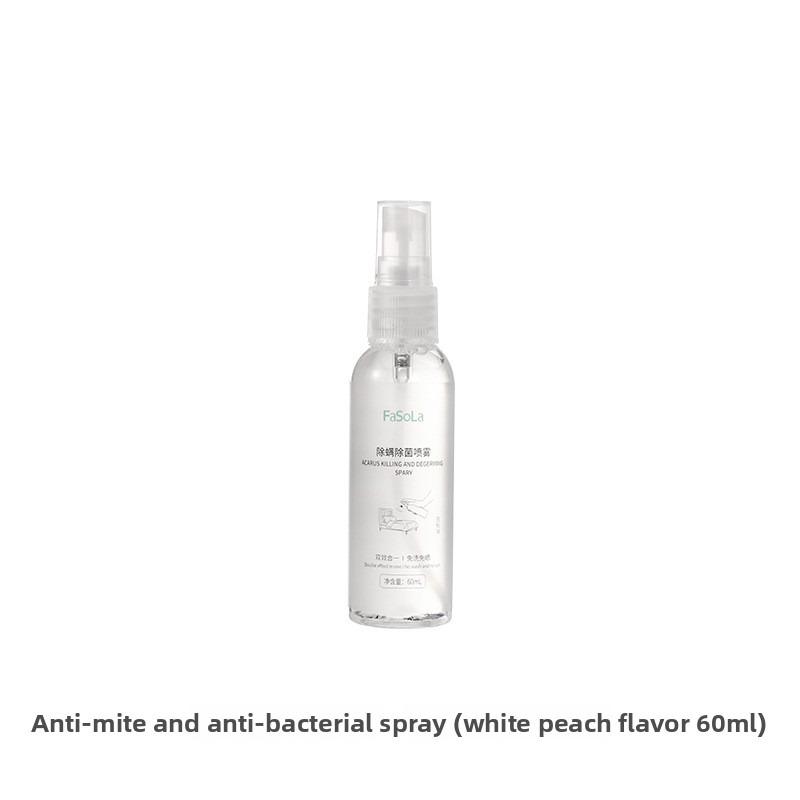 Спрей для удаления клещей, Бытовой антибактериальный спрей, Для кровати и постельных принадлежностей Не нужно стирать или сушить на солнце, Спрей-убийца клещей White peach flavor 60ml