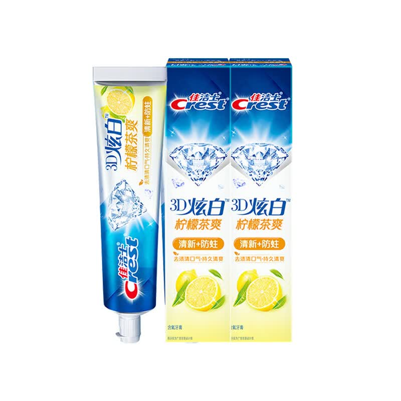 Crest Multi-Benefit Tea & Lemon Whitening Toothpaste Triple Pack