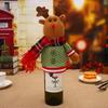 Christmas Home Party Decoration Holiday Supplies Christmas Red Wine Bottle Cover Santa Snowman Champagne Bottle Cover Accessorie