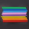 Disposable Plastic Flat Mouth Straight Tube  Milk Tea Straw