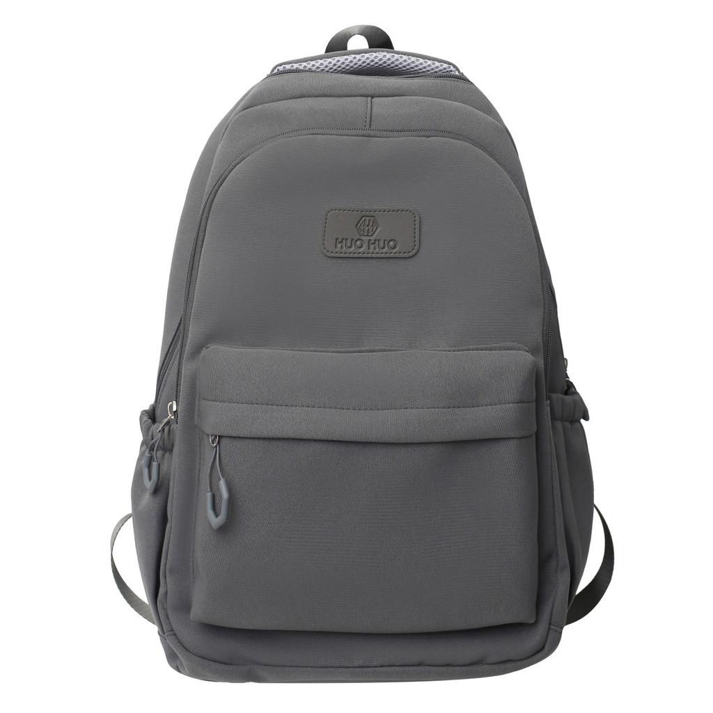 Stylish Unisex Korean Trendy Backpack For High School Students In Solid Colors