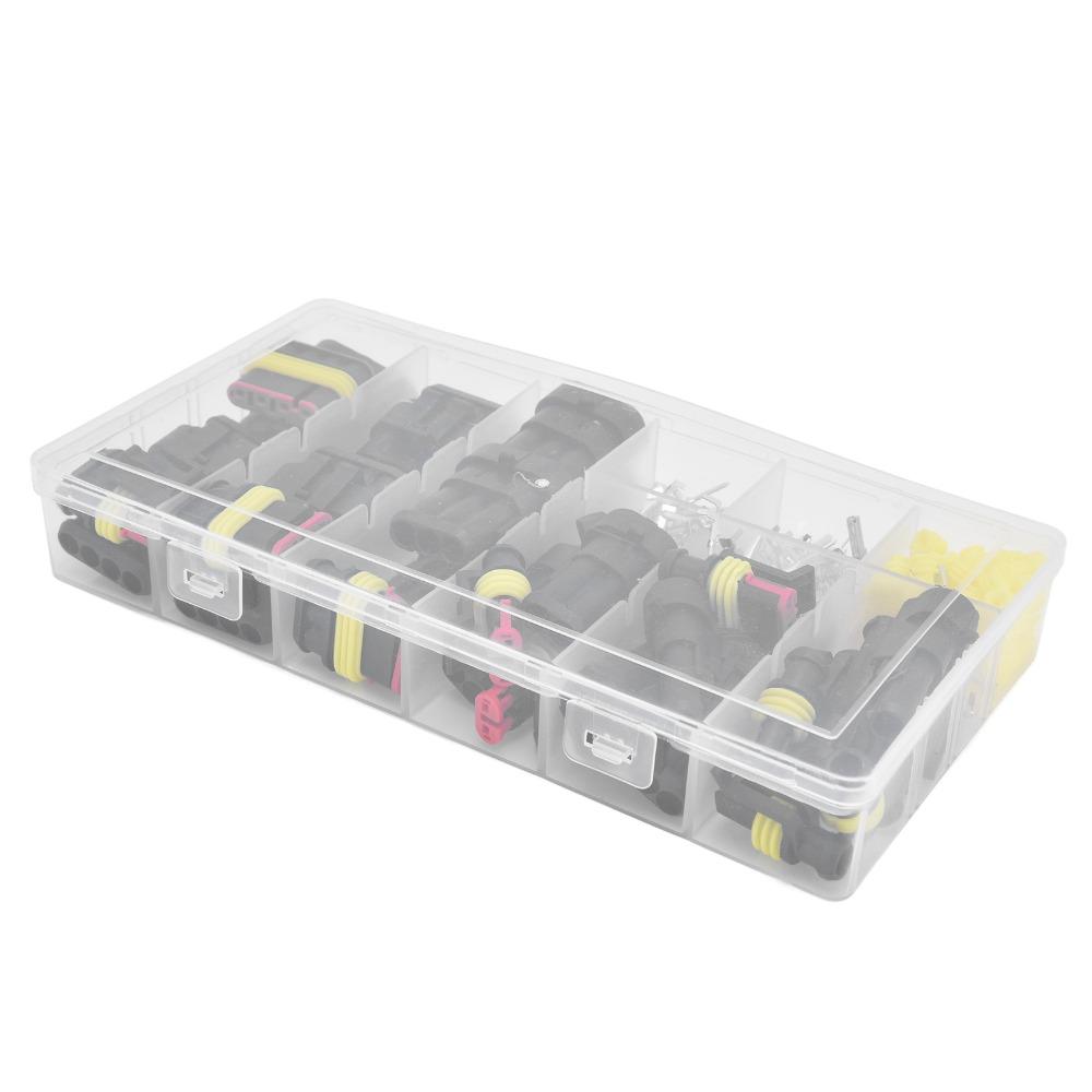 1/2/3/4 Pin Wire Connector Plug Kit Terminals Car Electrical Connector Terminals  Automotive