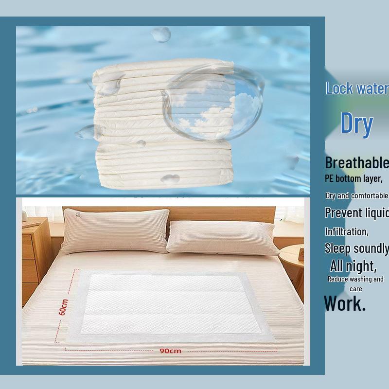 Huiyikang Disposable Nursing Pads for Incontinence, Postpartum, and Menstrual Use (60x90 cm)