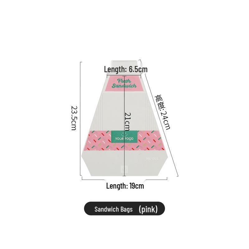 Disposable Transparent Easy-Tear Sandwich and Bread Packaging Bag
