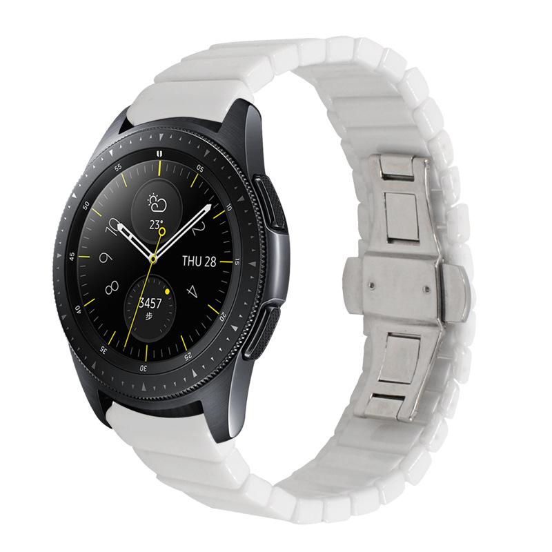 

22mm 20mm Ceramic Strap for Samsung Galaxy Watch 7 6 5 Pro 4 Classic 44 40mm Bracelet for Huawei Watch GT5 Pro/GT5 4 3 46mm Band for other 22mm білий