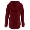 Damen Pullover Hoodies Tops Lässige Button-Down-Sweatshirts mit langen Ärmeln und Taschen