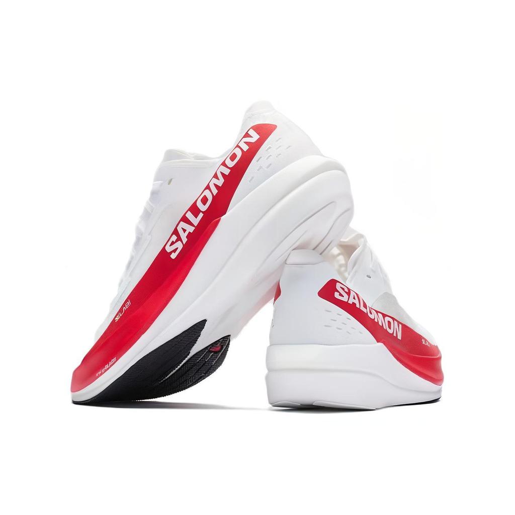 SALOMON S/Lab Phantasm Niedrig geschnitten Freizeit Training Langstrecken Laufschuhe Unisex Weiß Rot L47276600