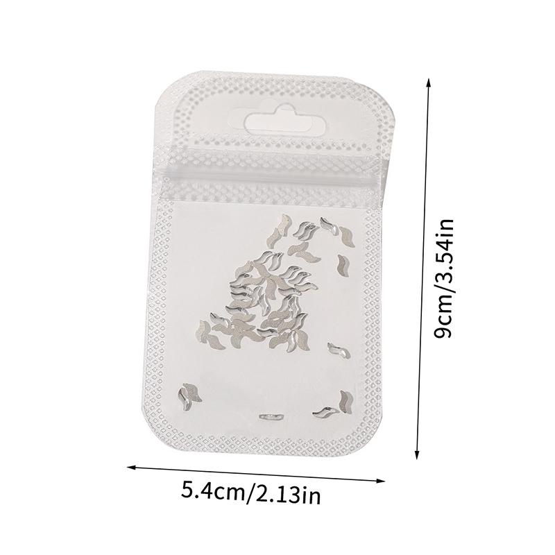 50Pcs 3D Mini Flat Back Oval/Rhombus Multiple Style Nail Art Rhinestones Clear Sparkling Diamond Nail Charms Nail Art Gemstones