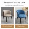 Arc-Shaped Curved Armchair Elastic Dining Chair Slipcover Nordic Chair Cover  For Home Living Room