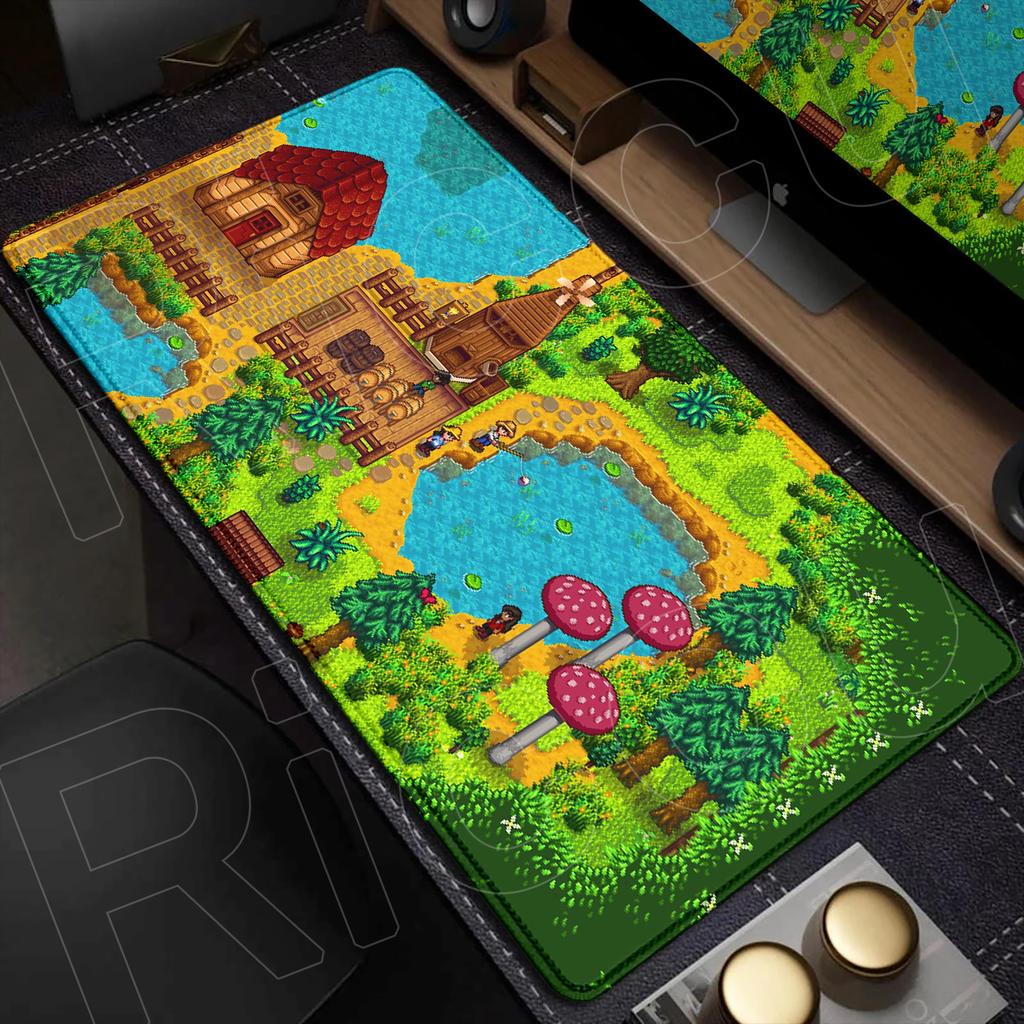Large Anime Non-slip Keyboard Mouse Pad Laptop Office Accessories Hot Gaming Stardew Valley New Desk Mat Washable Durable Carpet