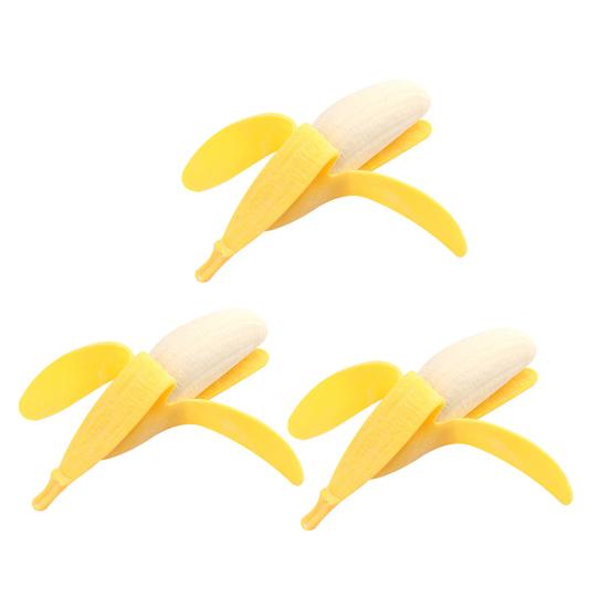 1/2/3Pcs Simulation Peel-off Banana Squeeze Toy Stress Relief Fruit Pinch Sensory Toy Kids Adults Soft TPR Stress Ball Calming Fidget Toy