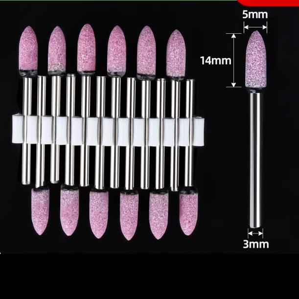 12pcs Grinding Stone Set Shank, Sanding Drill Bit for Rotary Tool Flap Wheel for Grinding, Polishing, Deburring Ferrous Metal