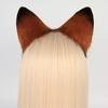 Anime-Cosplay Props Foxes Ears and Tail Set Plush Furry Animal Ears Hairhoop with Foxes Tail Fancy-Dress Party Costumes