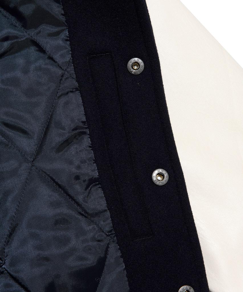 Lee Wool Blend Varsity Jacket Navy