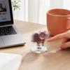 jijijing 2D Flat Rotating Acrylic Cat Sign for Car Dashboard, Desk Decor, Cute Print Tabletop Centerpiece with Base Home Office, Interior Gift Lovers