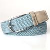 Women's Elastic Belt Casual Fashion Pin Buckle Waist Belt Expandable Braided Stretch Elastic Belt 6 Colors, No Need For Punching