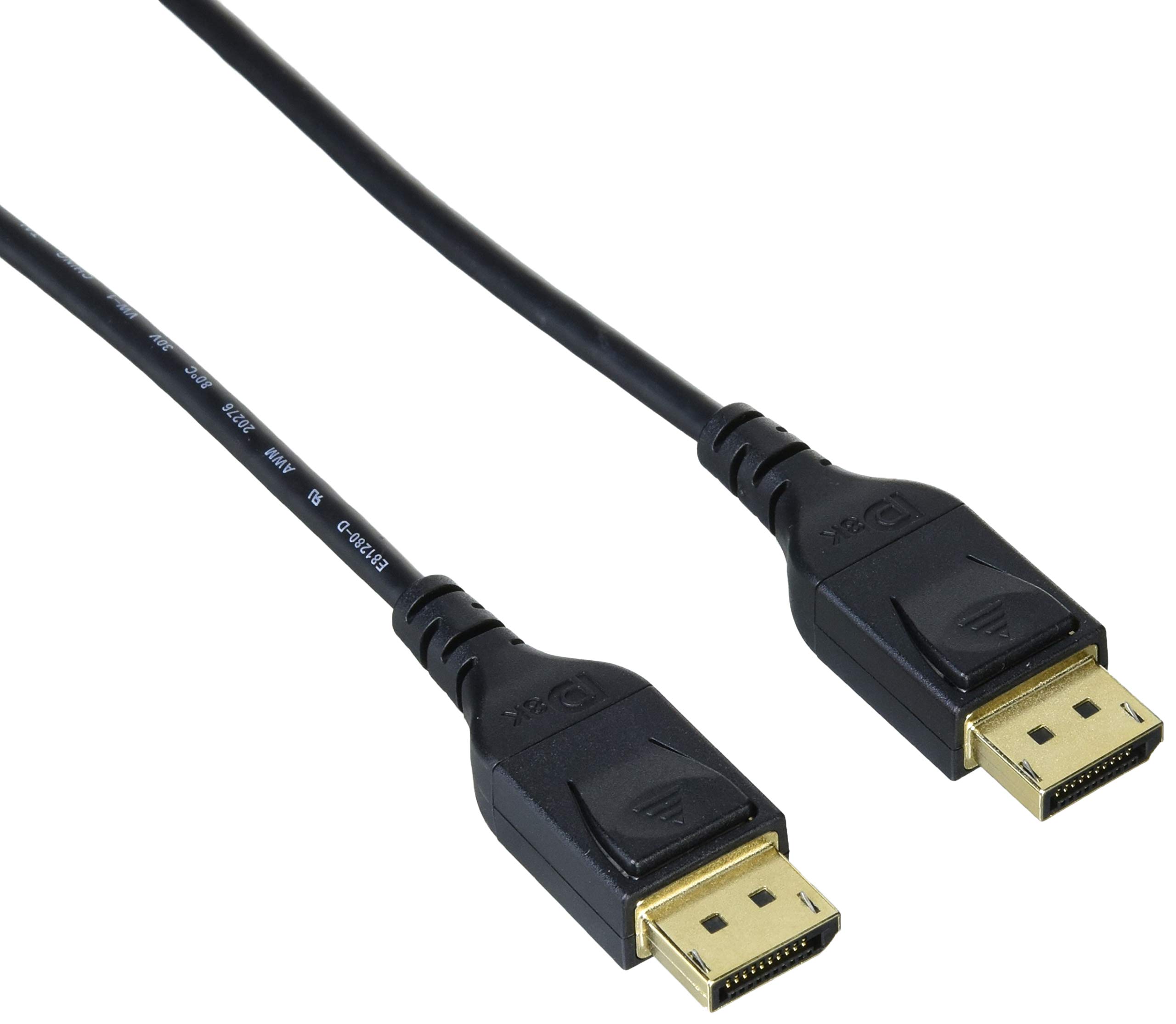 

ELECOM Display Port Cable 2m DisplayPort to DisplayPort [4K8K Compatible] ver1.4 CAC-DP1420BK чорний